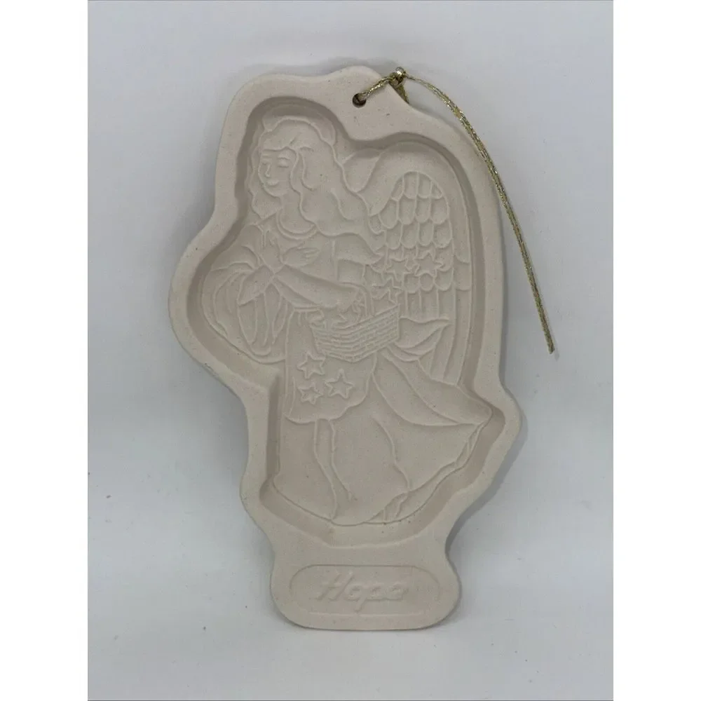 1994 LONGABERGER POTTERY ANGEL SERIES HOPE COOKIE MOLD NEW NO BOX BAKING‎ DECOR